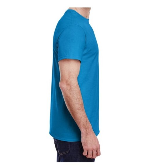 🆕 GILDAN ADULT ULTRA COTTON ROUND-NECK SHORT SLEEVE T-SHIRT - SLATE BLUE - MEN - Picture 5 of 5